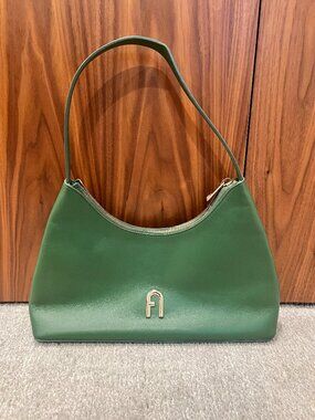 Furla Diamante Mini Shoulder Bag Green